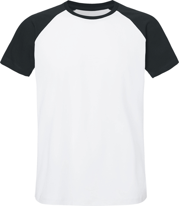 Organic Cotton Baseball T-Shirt To Customize Heather Grey / French Navy