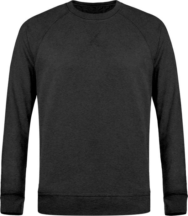 Sweat col rond stanley strolls face Dark Heather Grey