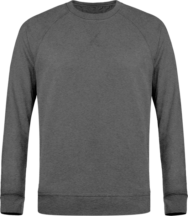 Sweat col rond stanley strolls face Mid Heather Grey