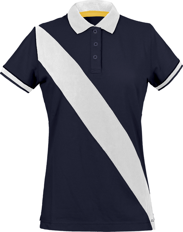 Elegant And Feminine Women's Polo Navy / White