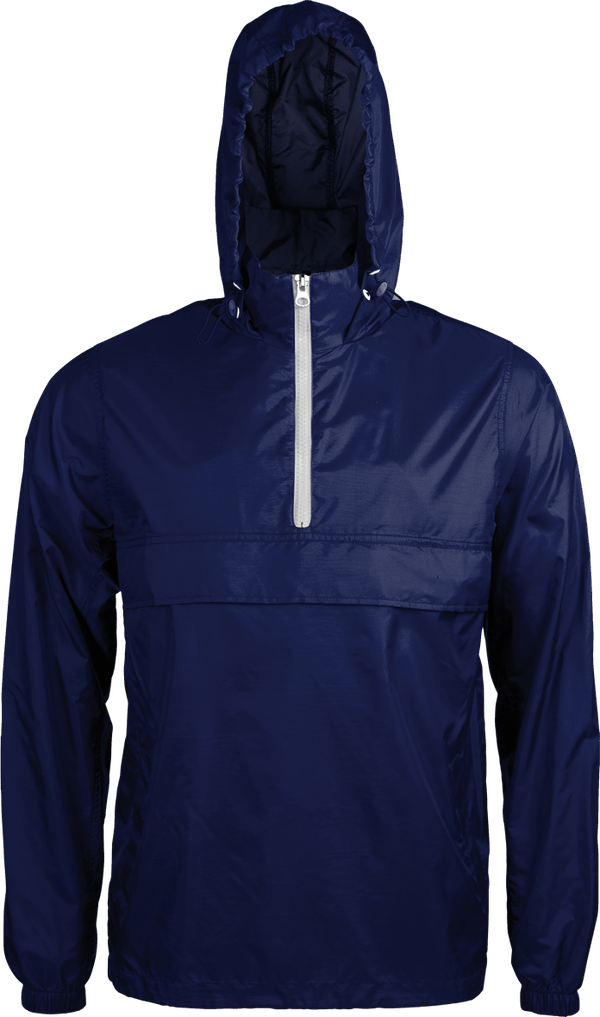 Coupe vent 1 4 zip non double kariban face Navy / White