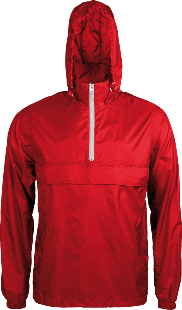 Coupe vent 1 4 zip non double kariban face Red / White