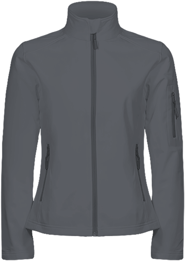 Customizable Women's Softshell Jacket With Tunetoo Titanium