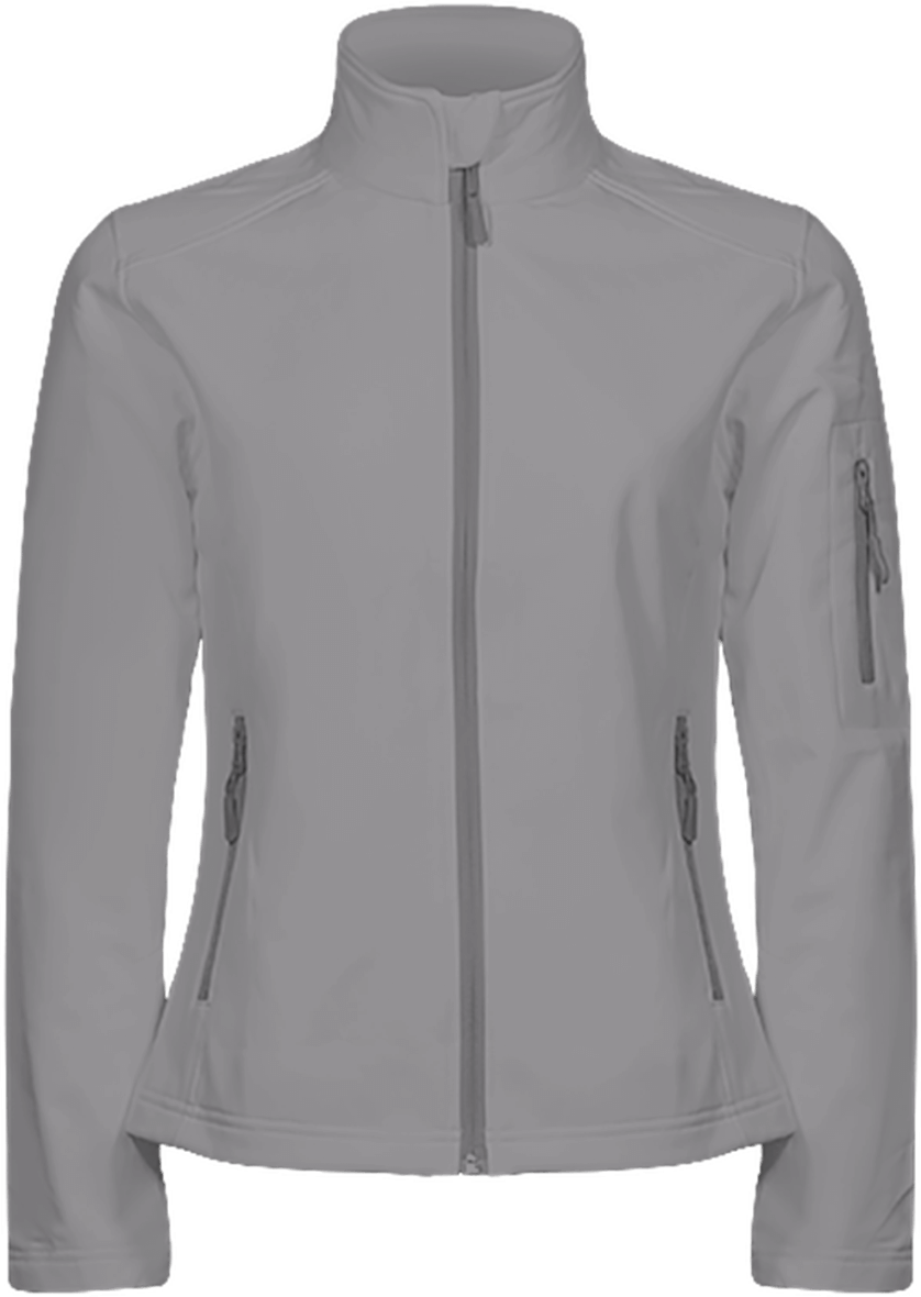 Customizable Women's Softshell Jacket With Tunetoo Marl Grey