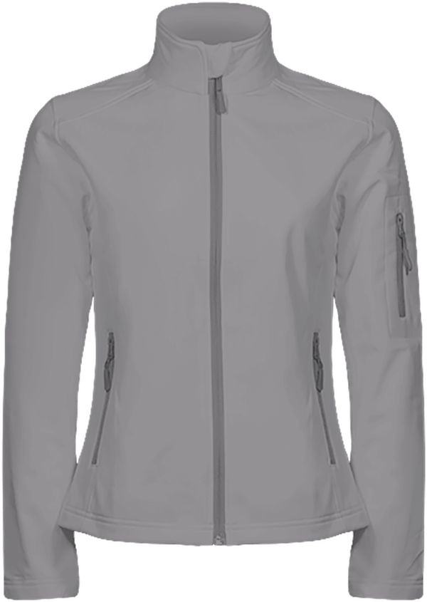 Customizable Women's Softshell Jacket With Tunetoo Marl Grey