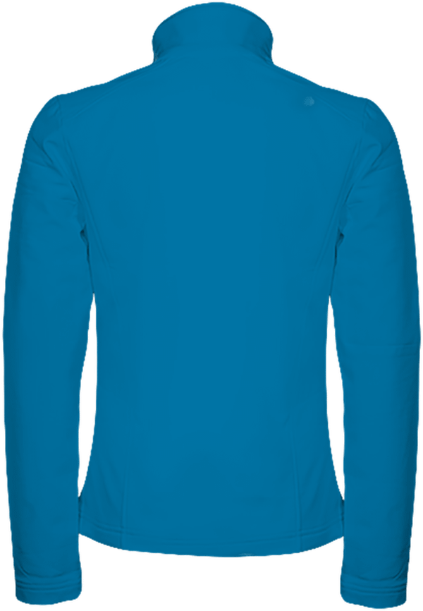 Veste softshell classique femme dos Aqua Blue