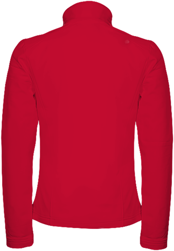 Veste softshell classique femme dos Red