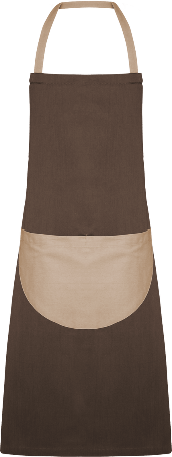 Tablier avec Poche Bicolore Sensei -Tunetoo Ficelle / Taupe