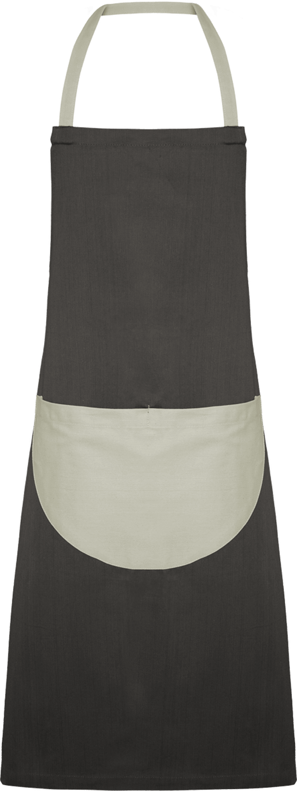 Tablier avec poche bicolore sensei face Anthracite / Gris