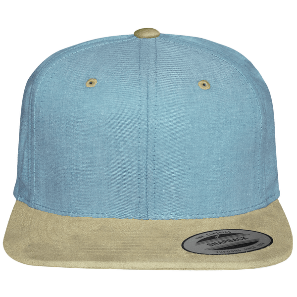 Snapback-Kappen Mit Wildleder-Touch- Und -Look-Schirm