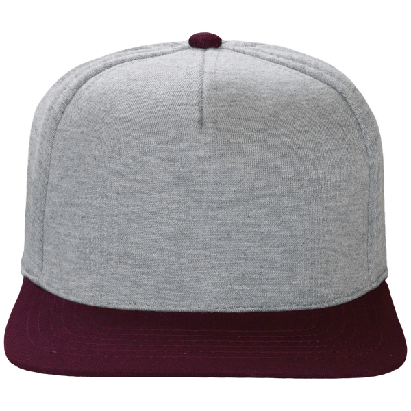 Casquette snapback jersey plexus Heather Grey / Burgundy