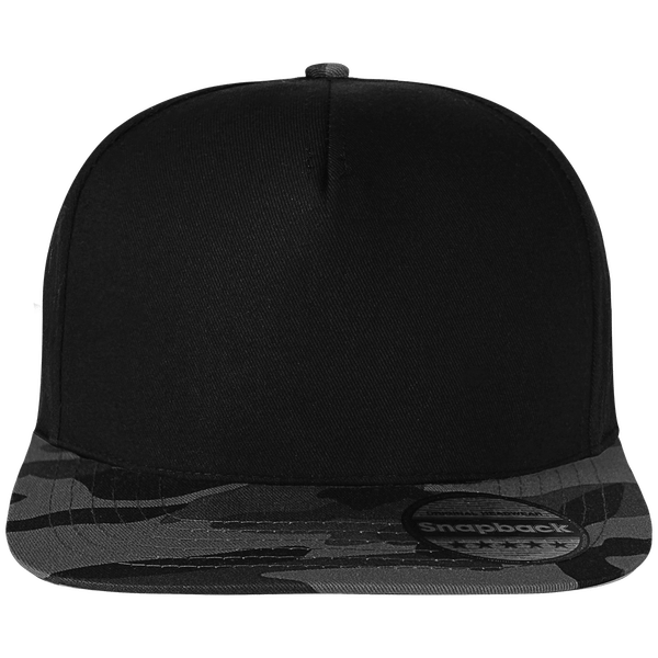 Camouflage Snapback Cap Black / Midnight Camo