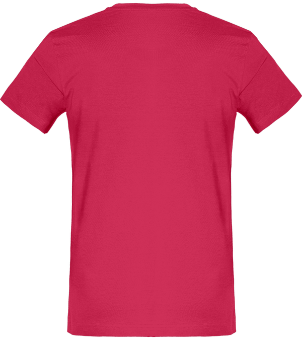 T shirt homme 180g dos Fuchsia