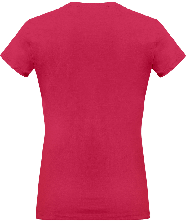 T shirt femme 180g dos Fuchsia