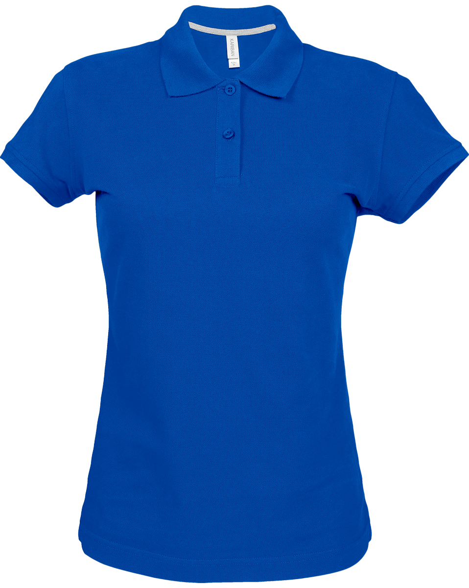 Personalised Thick Woman Polo Light Royal Blue