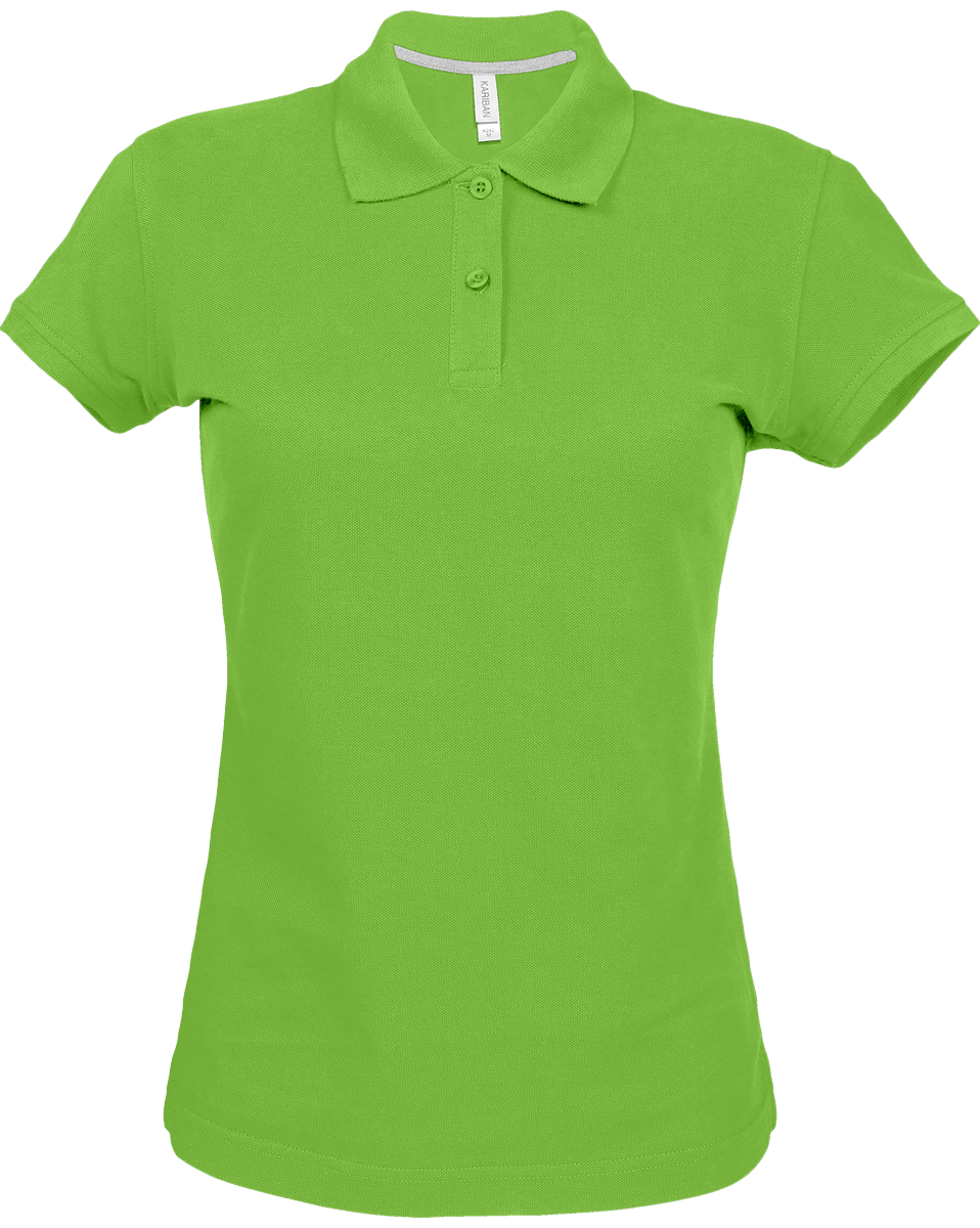 Personalised Thick Woman Polo Lime