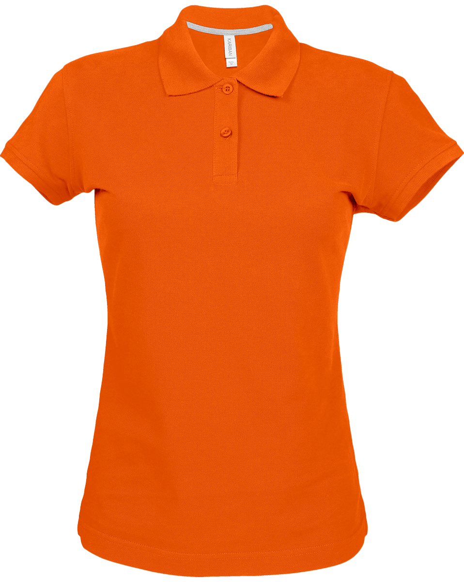 Personalised Thick Woman Polo Orange
