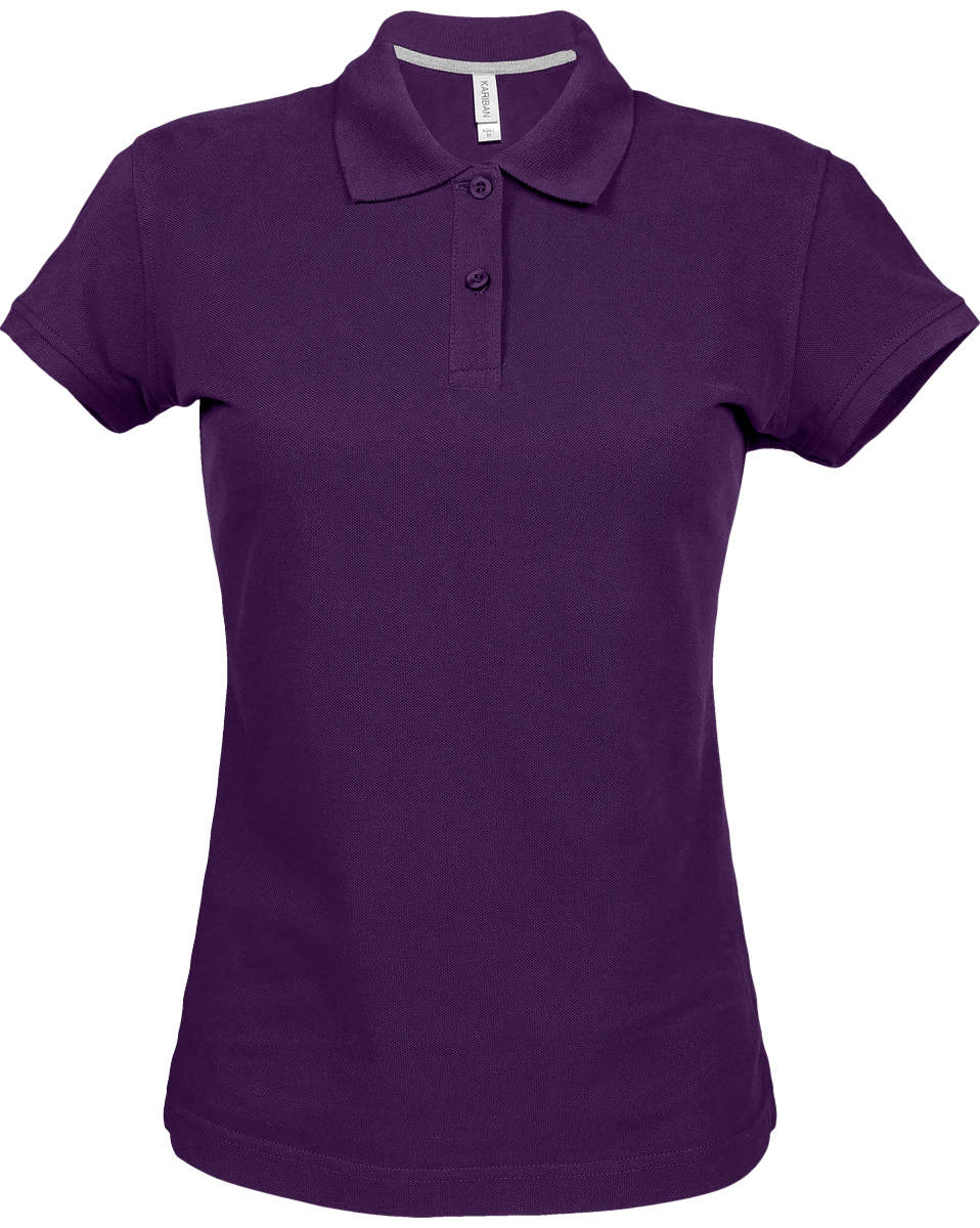 Personalised Thick Woman Polo Purple