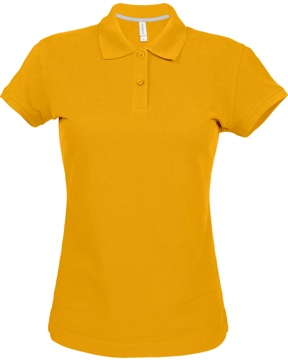 Personalised Thick Woman Polo Yellow