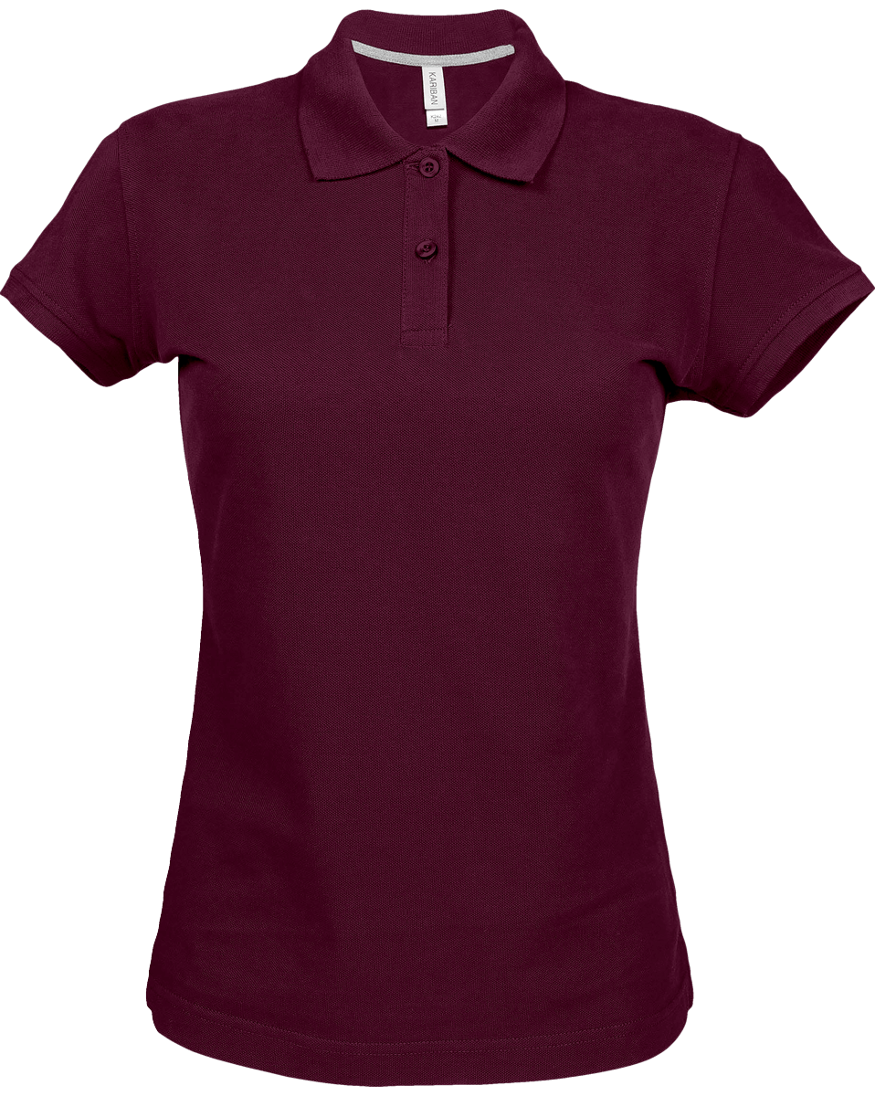 Personalised Thick Woman Polo Wine