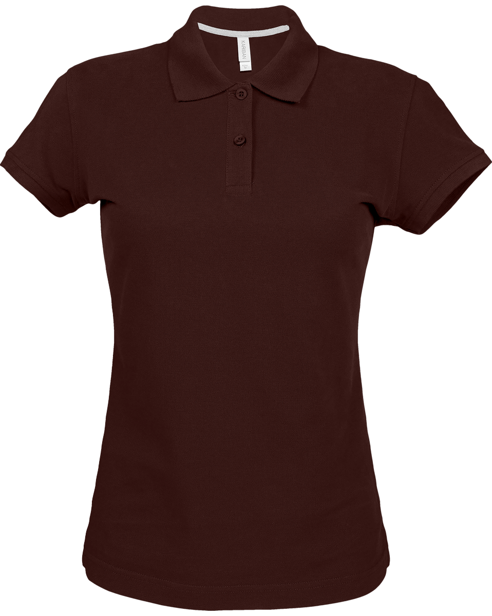 Personalised Thick Woman Polo Chocolate