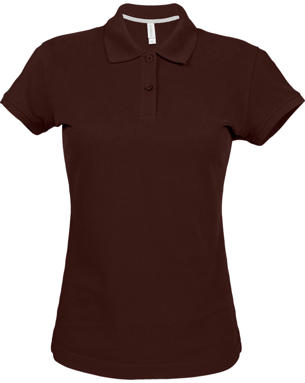 Dickes Personalisiertes Damen-Polo Chocolate