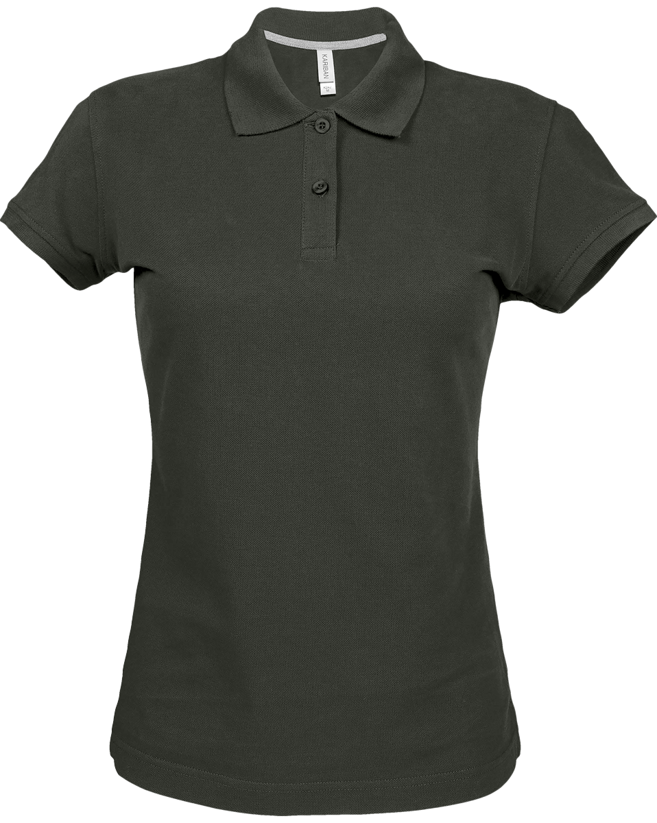 Personalised Thick Woman Polo Dark Khaki