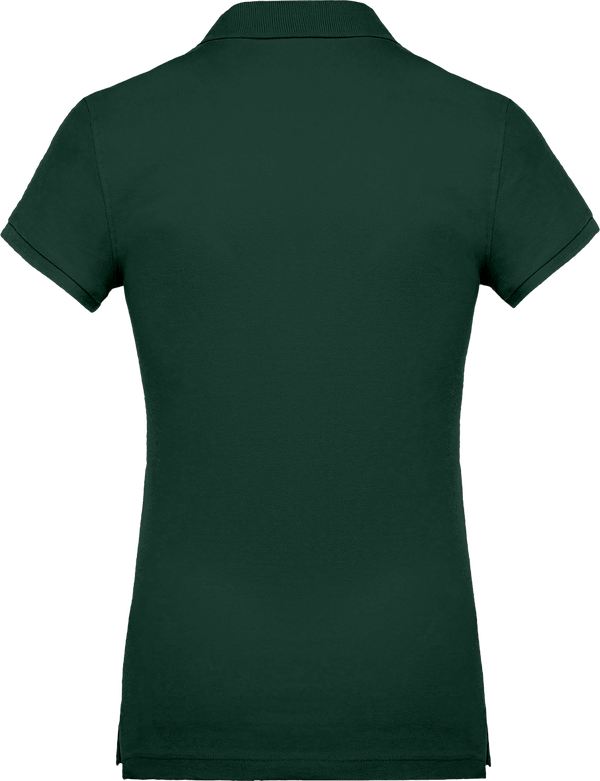 Polo femme 220g dos Forest Green