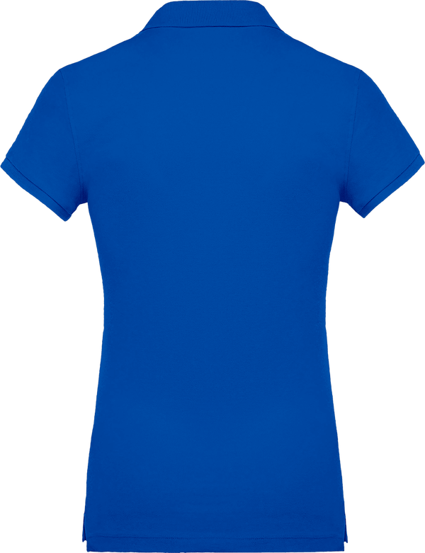 Polo femme 220g dos Light Royal Blue