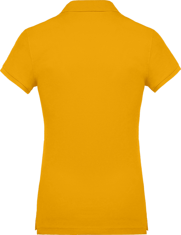 Polo femme 220g dos Yellow