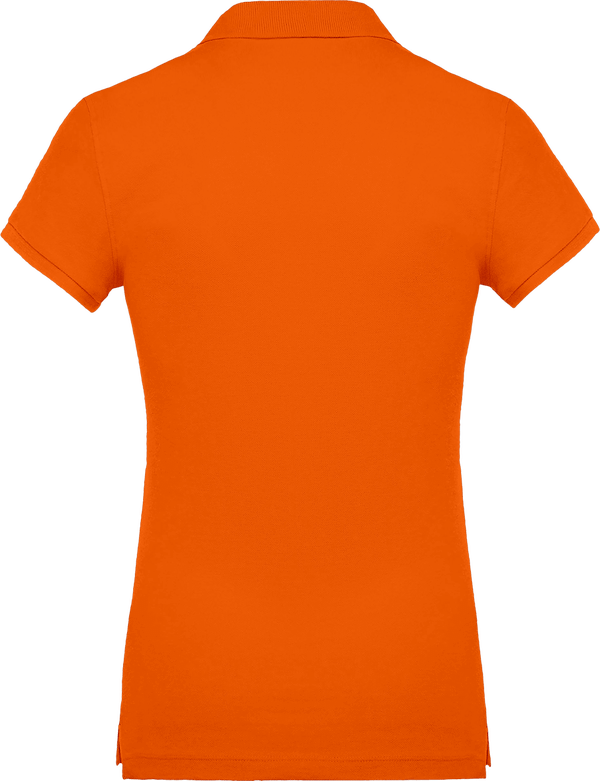 Polo femme 220g dos Orange