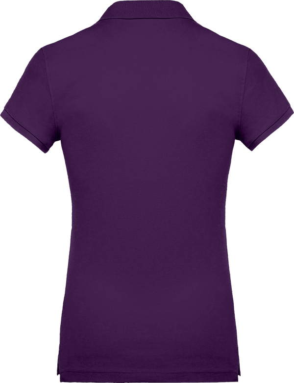 Polo femme 220g dos Purple