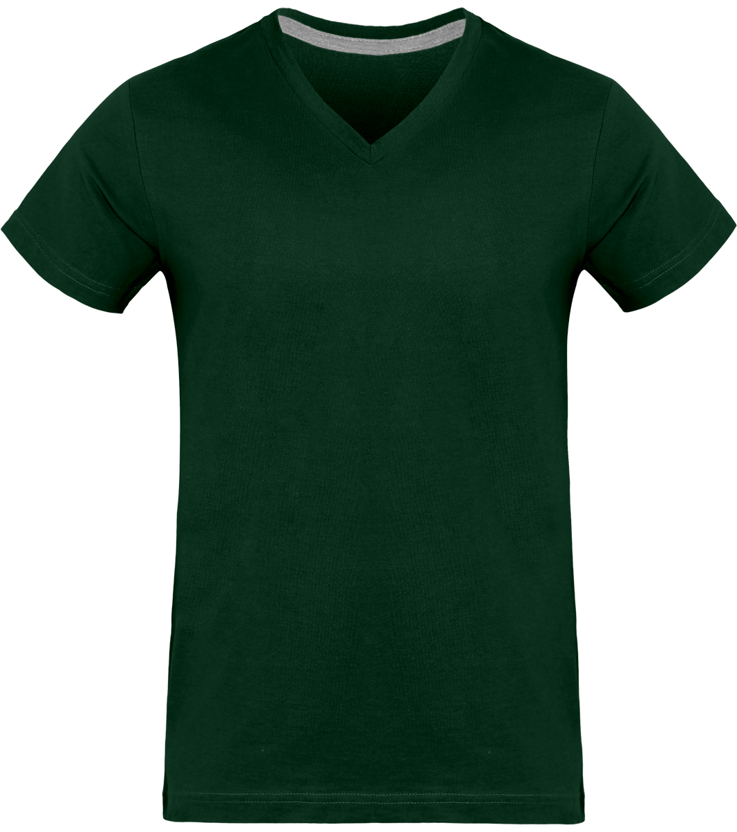 T-Shirt Col V Homme 180Gr  Forest Green