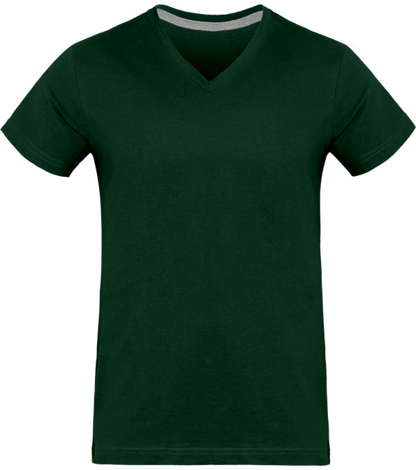 Men's V-Neck T-Shirt 180Gr Forest Green