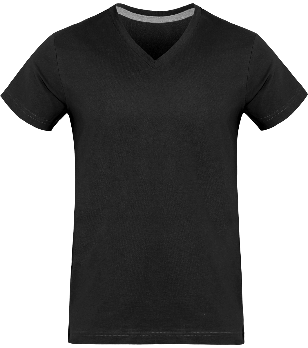 T-Shirt Col V Homme 180Gr  Dark Grey