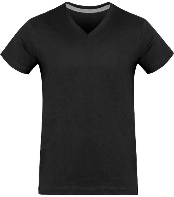 Men's V-Neck T-Shirt 180Gr Dark Grey