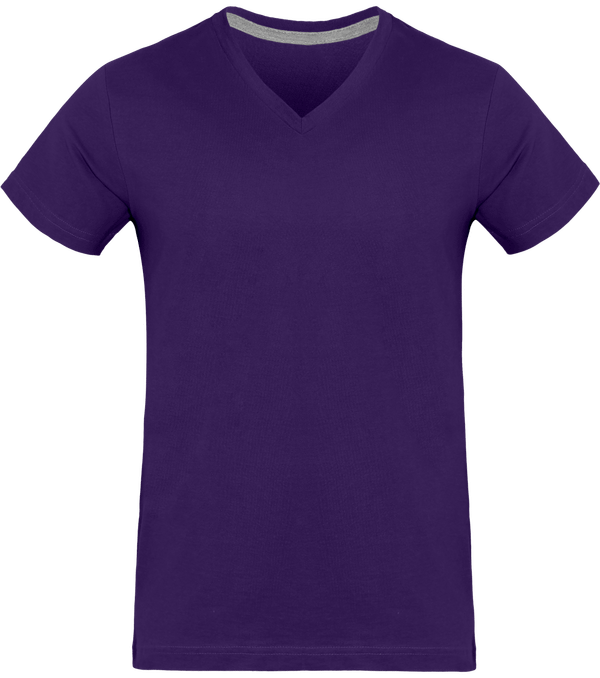 Men's V-Neck T-Shirt 180Gr Purple