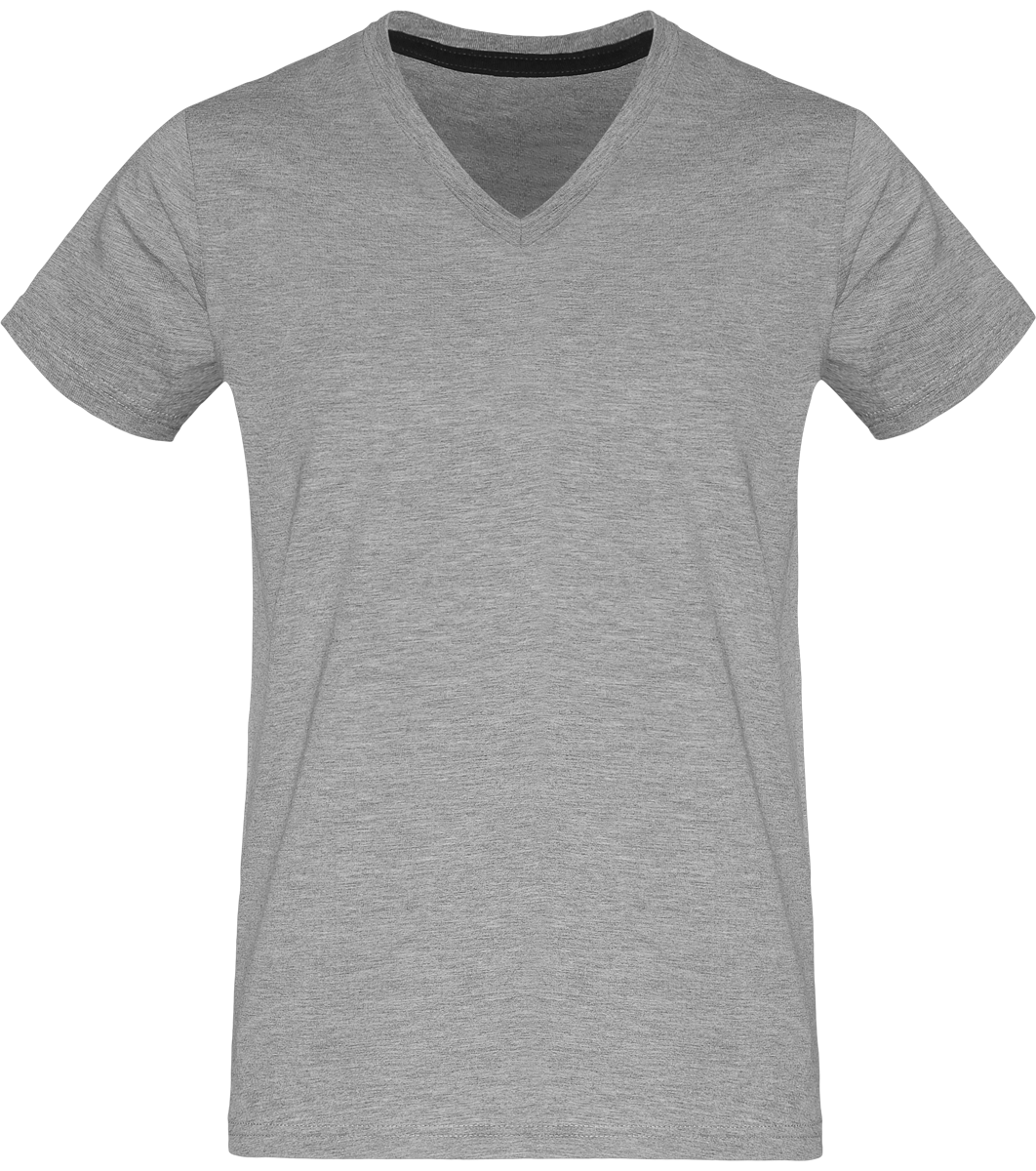 T-Shirt Col V Homme 180Gr  Oxford Grey