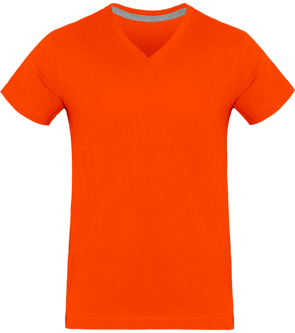 Men's V-Neck T-Shirt 180Gr Orange