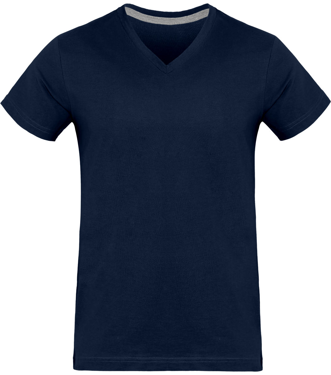 T-Shirt Col V Homme 180Gr  Navy