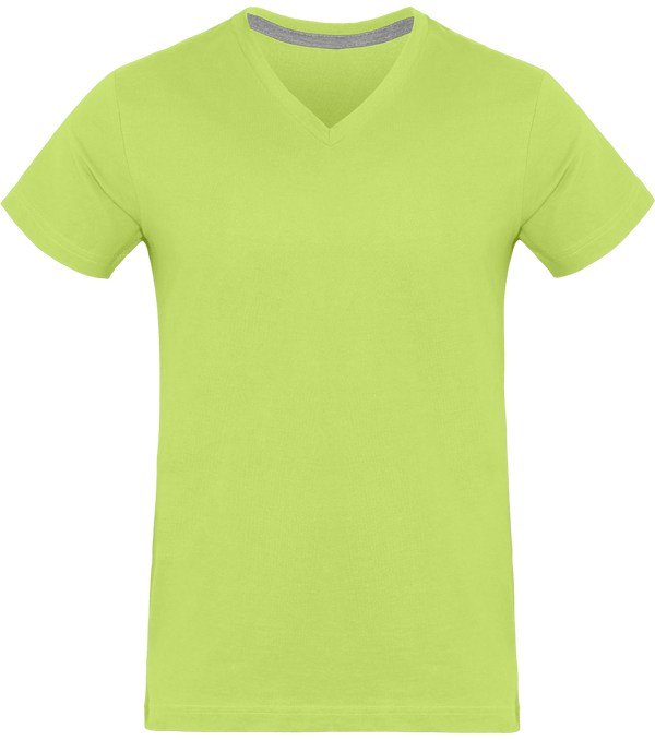 Men's V-Neck T-Shirt 180Gr Lime