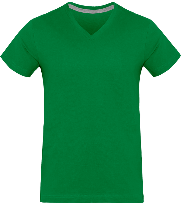 Men's V-Neck T-Shirt 180Gr Kelly Green