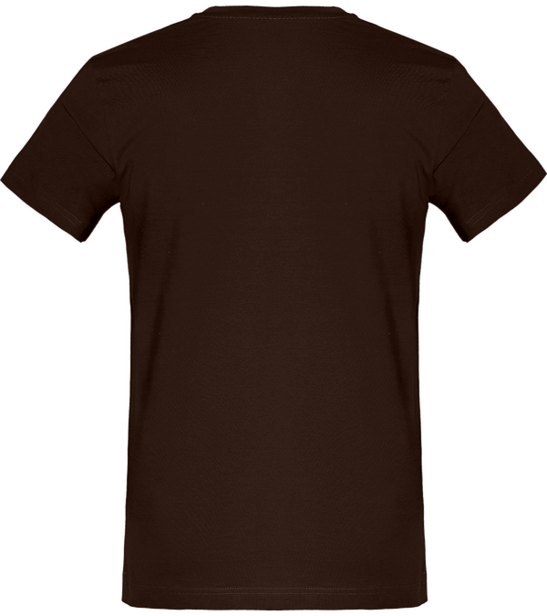 T shirt col v homme 180g dos Chocolate