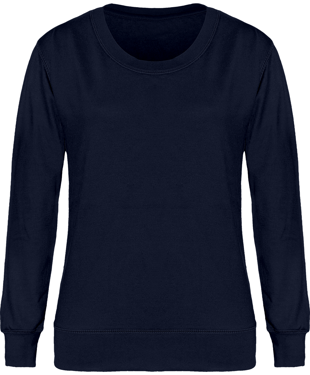 Round Neck Women Sweatshirt To Personalise Oxford Navy