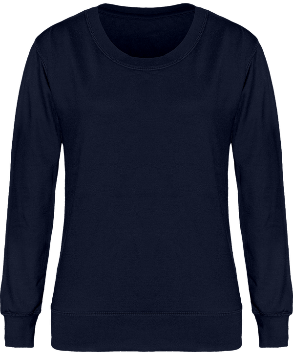 Round Neck Women Sweatshirt To Personalise Oxford Navy