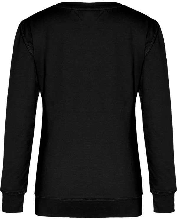 Sweat col rond femme dos Jet Black