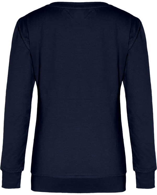 Sweat col rond femme dos Oxford Navy