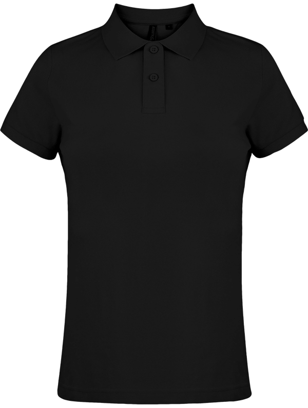 Polo femme pique classic asquith fox face Black