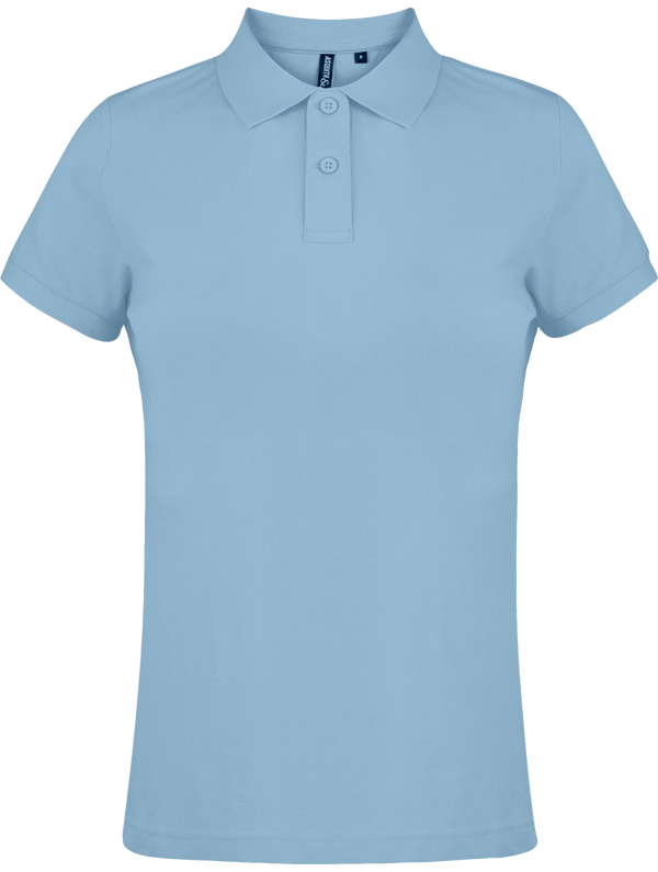 Polo femme pique classic asquith fox face Cornflower