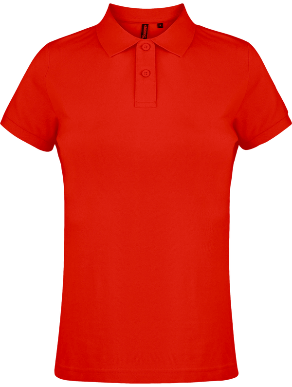 Polo femme pique classic asquith fox face Red